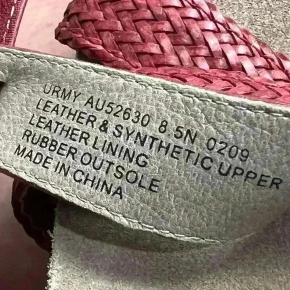 ABEO Urmy Neutral Support Wedge Sandals Red Size 8.5 - Picture 7 of 7